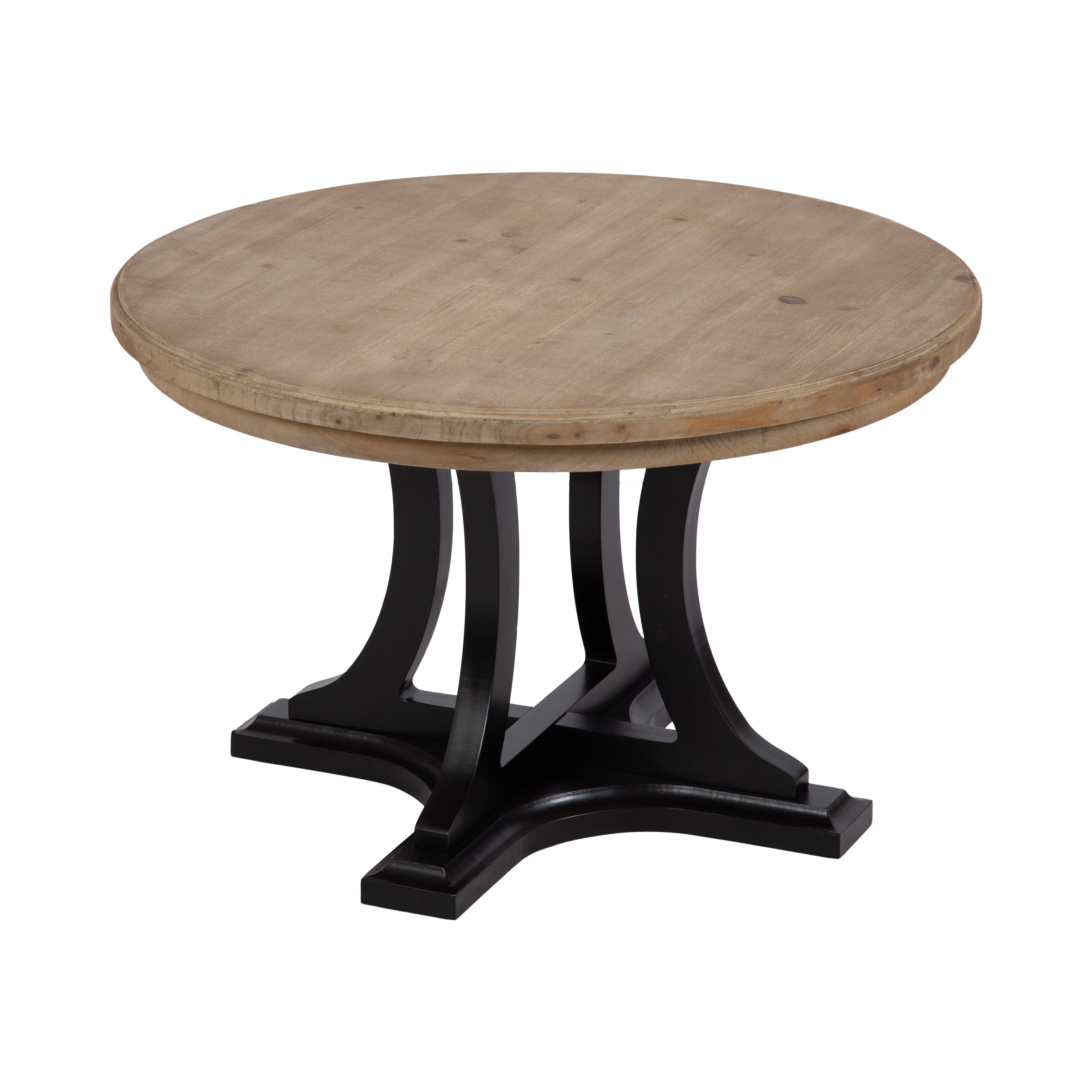 Coffee Table Rustic Brown Black 28x28x18 1