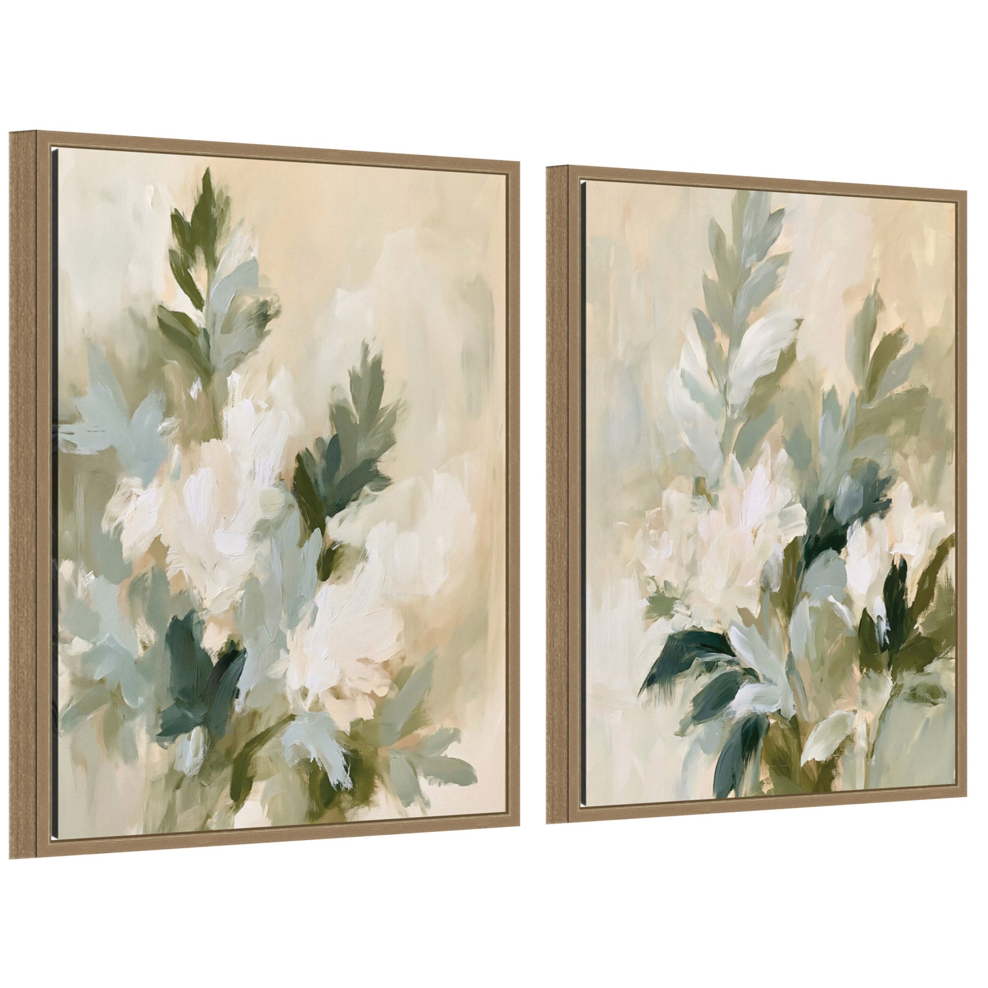Framed Canvas Sylvie Dark Gold 2 Piece Set 18x24 1