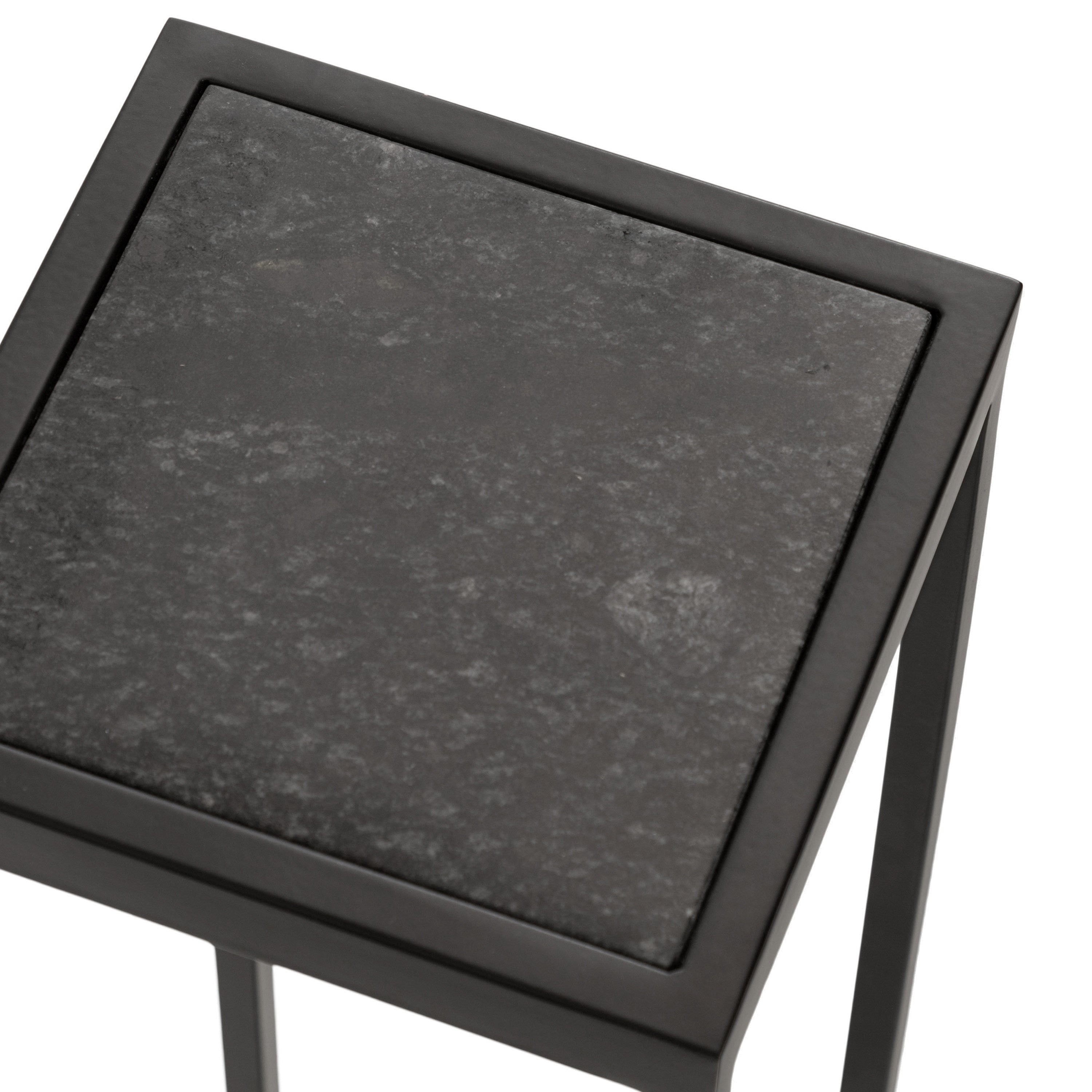 Drink Table Black 7x7x21 3