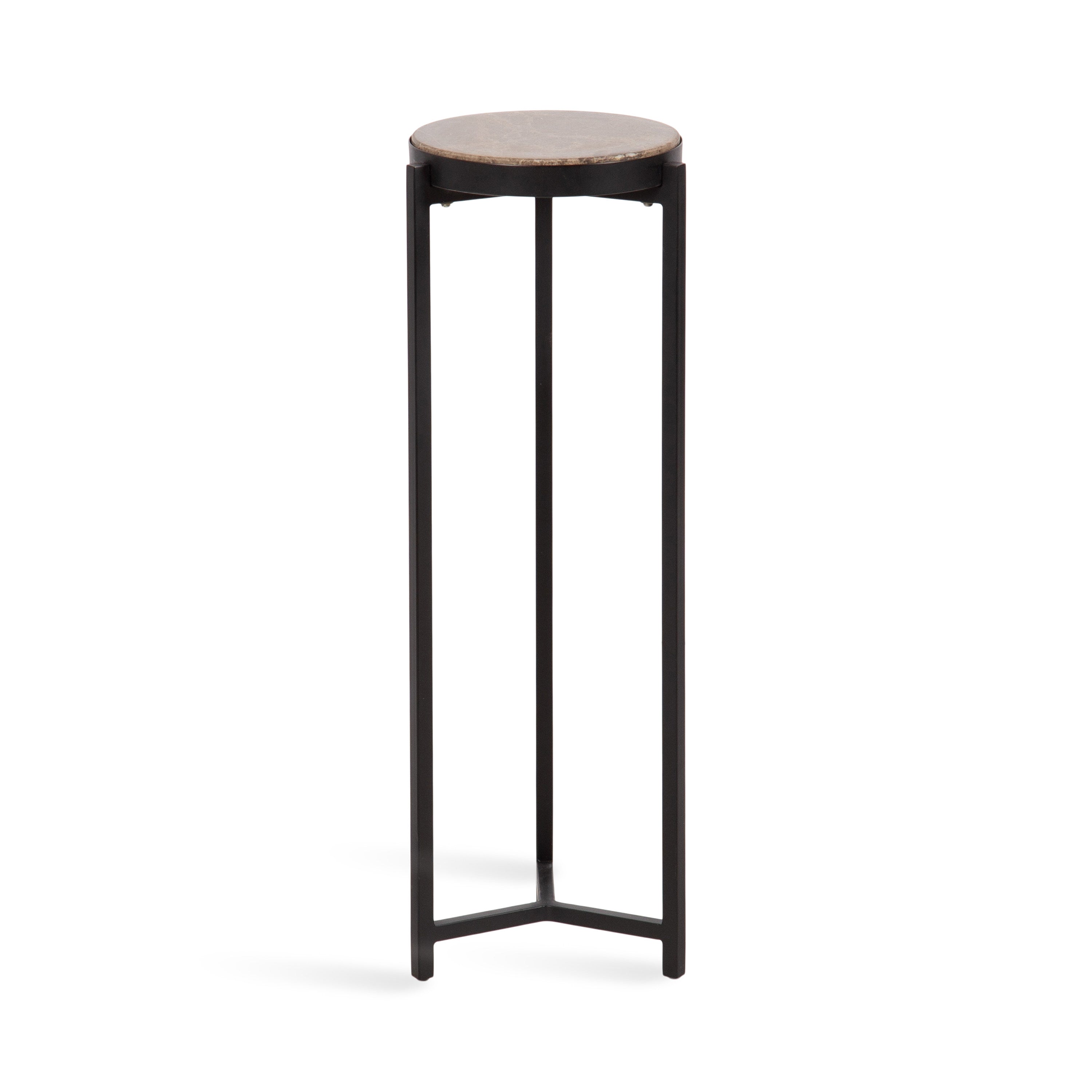 Drink Table Brown Black 9x9x23 1