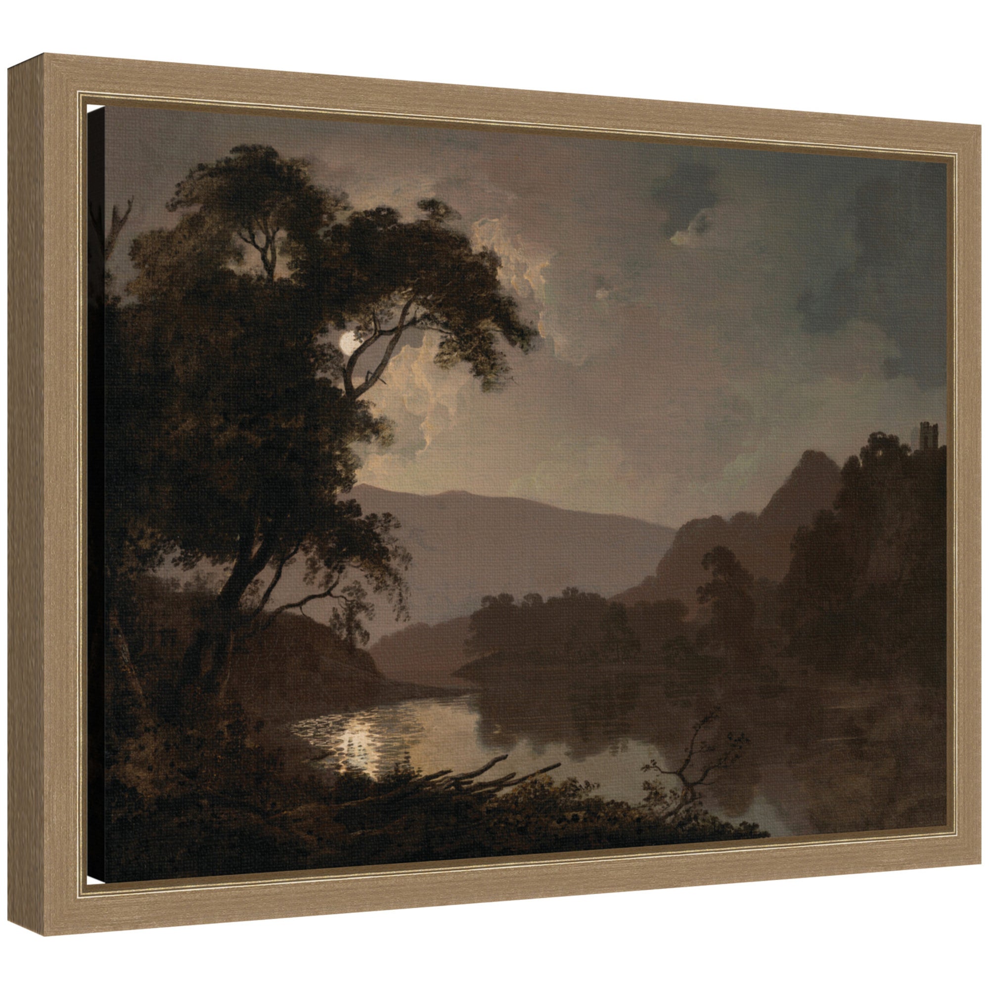 Framed Canvas 13x10 Sylvie Dark Gold 1