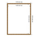 Dry Erase Board Bradford Bead Gold 19x25 2