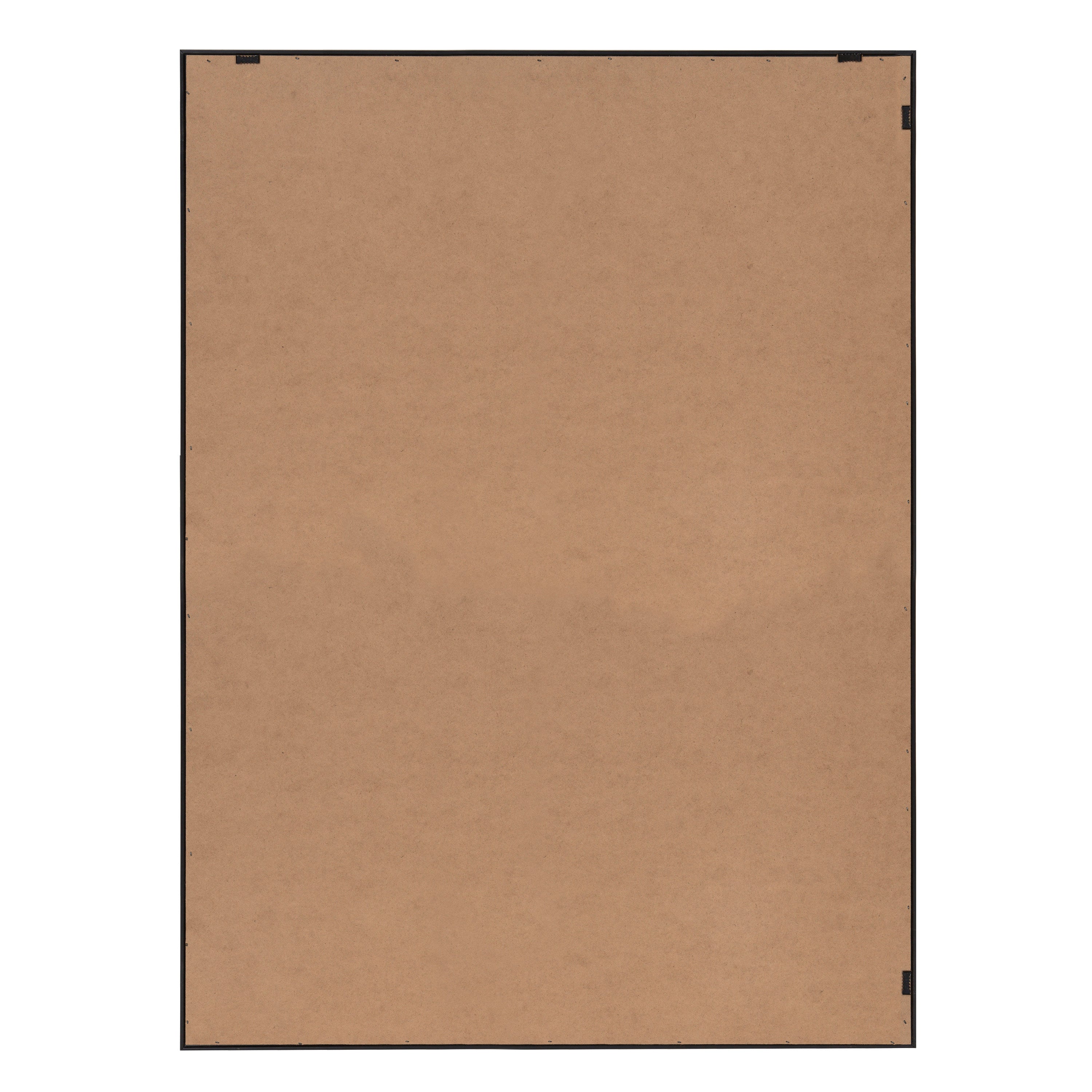Sylvie Lines in Blue Framed Canvas by Apricot and Birch