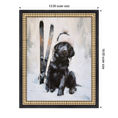 Mounted Canvas Castellan Black 13x16 2