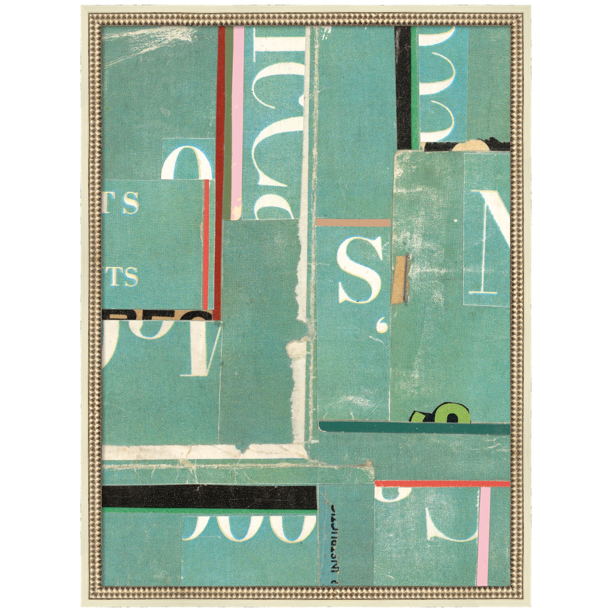 Typography Green by Felicia Dadak Framed Mounted Canvas Wall Art Print
