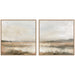 Art Set 2 Piece Set 30x30 Sylvie Beaded Rustic Natural 1