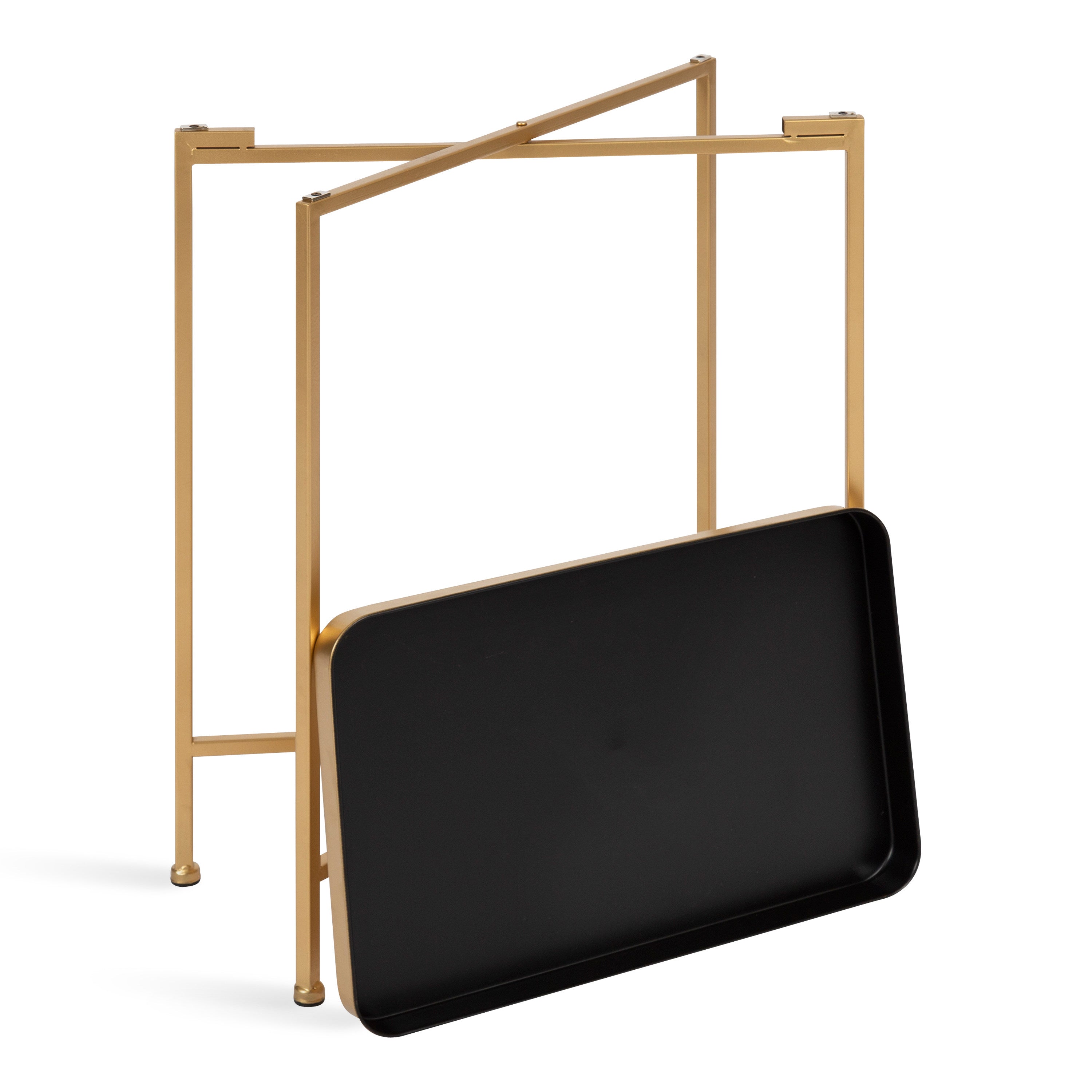 Side Table Black Gold 18x12x26 4