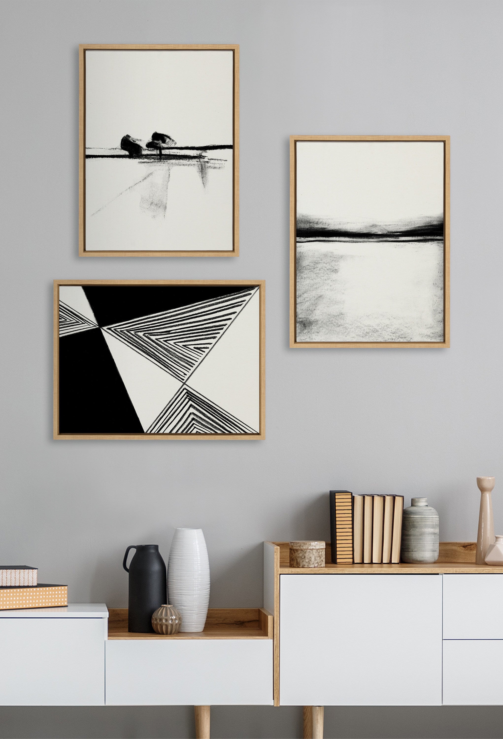Framed Canvas Sylvie Natural 18x24 6