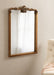 Rectangle Mirror Gold 25x36 7