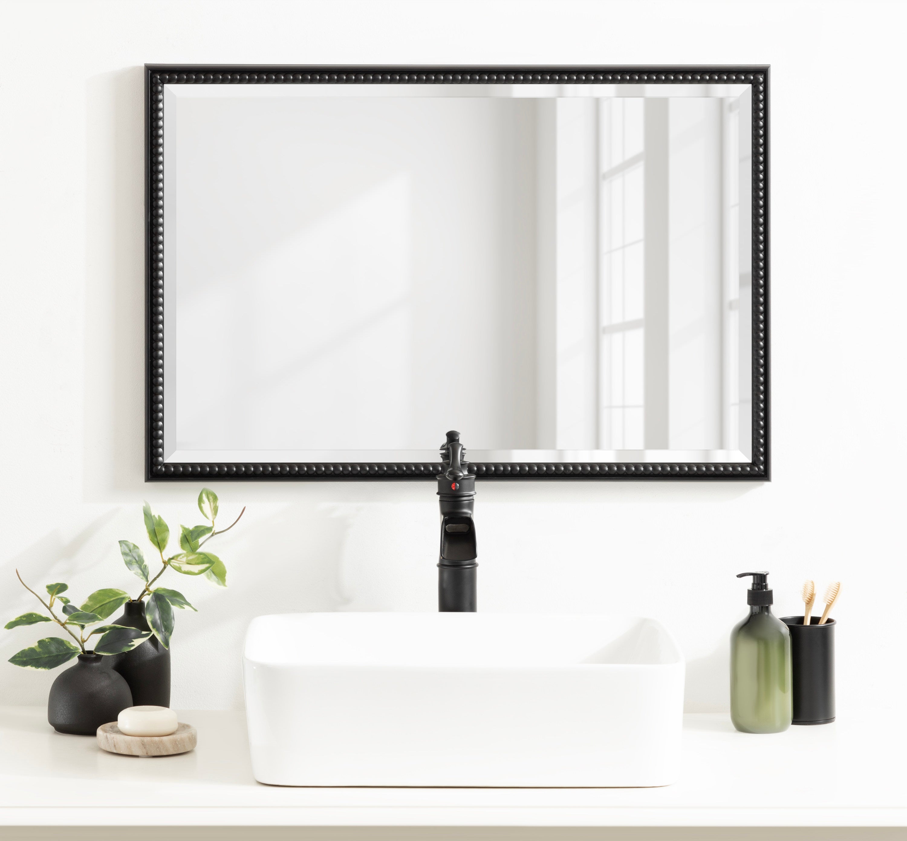 Rectangle Mirror Black 20x30 7