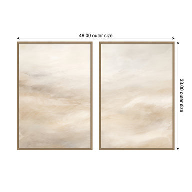 Art Set 2 Piece Set 23x33 Sylvie Dark Gold 2