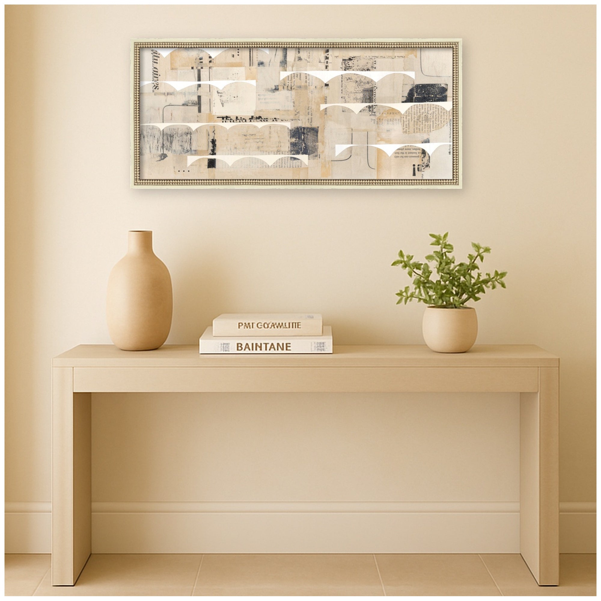 Revolved Half Moon Panel by Felicia Dadak Framed Mounted Canvas Wall Art Print