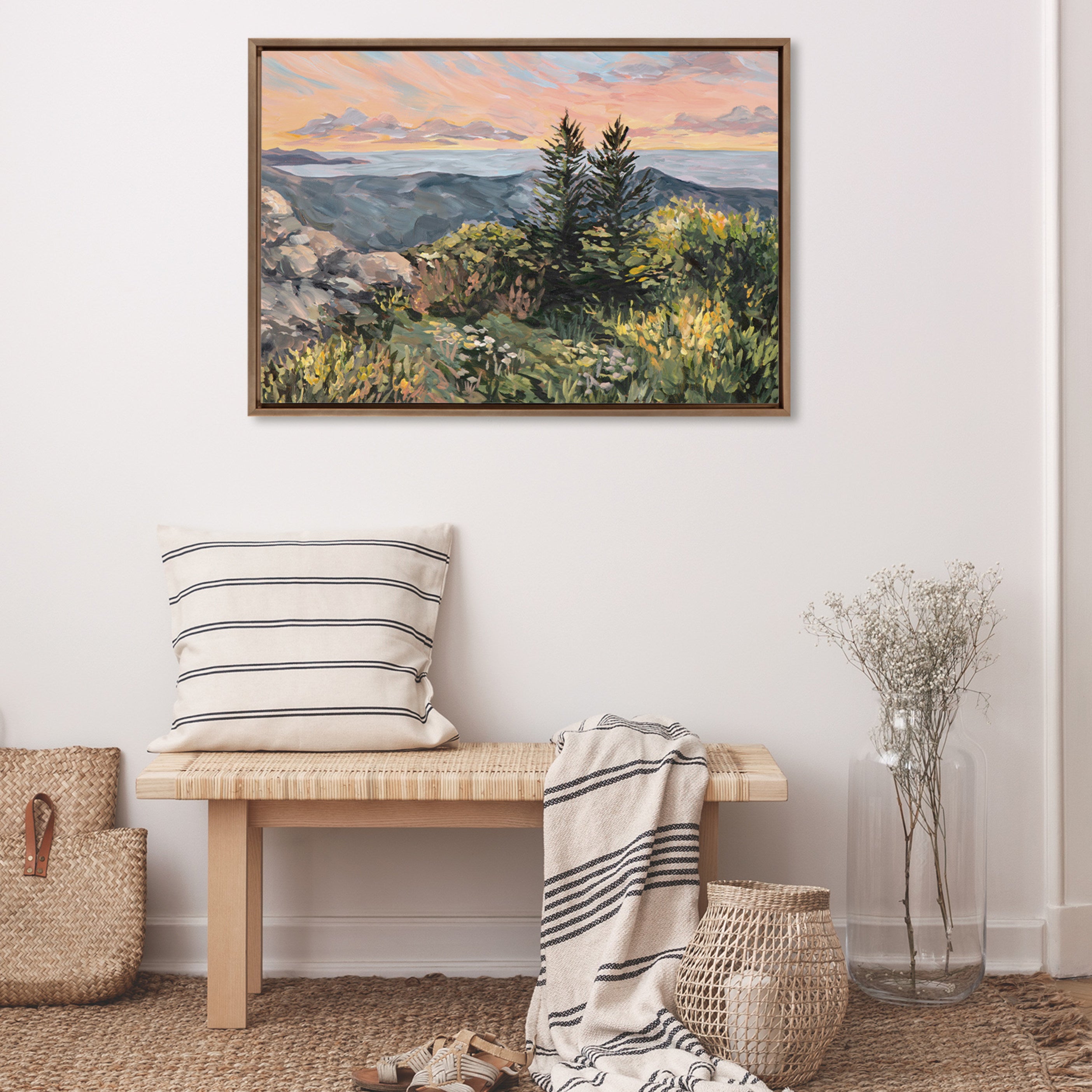 Framed Canvas 23x33 Sylvie Dark Gold 5