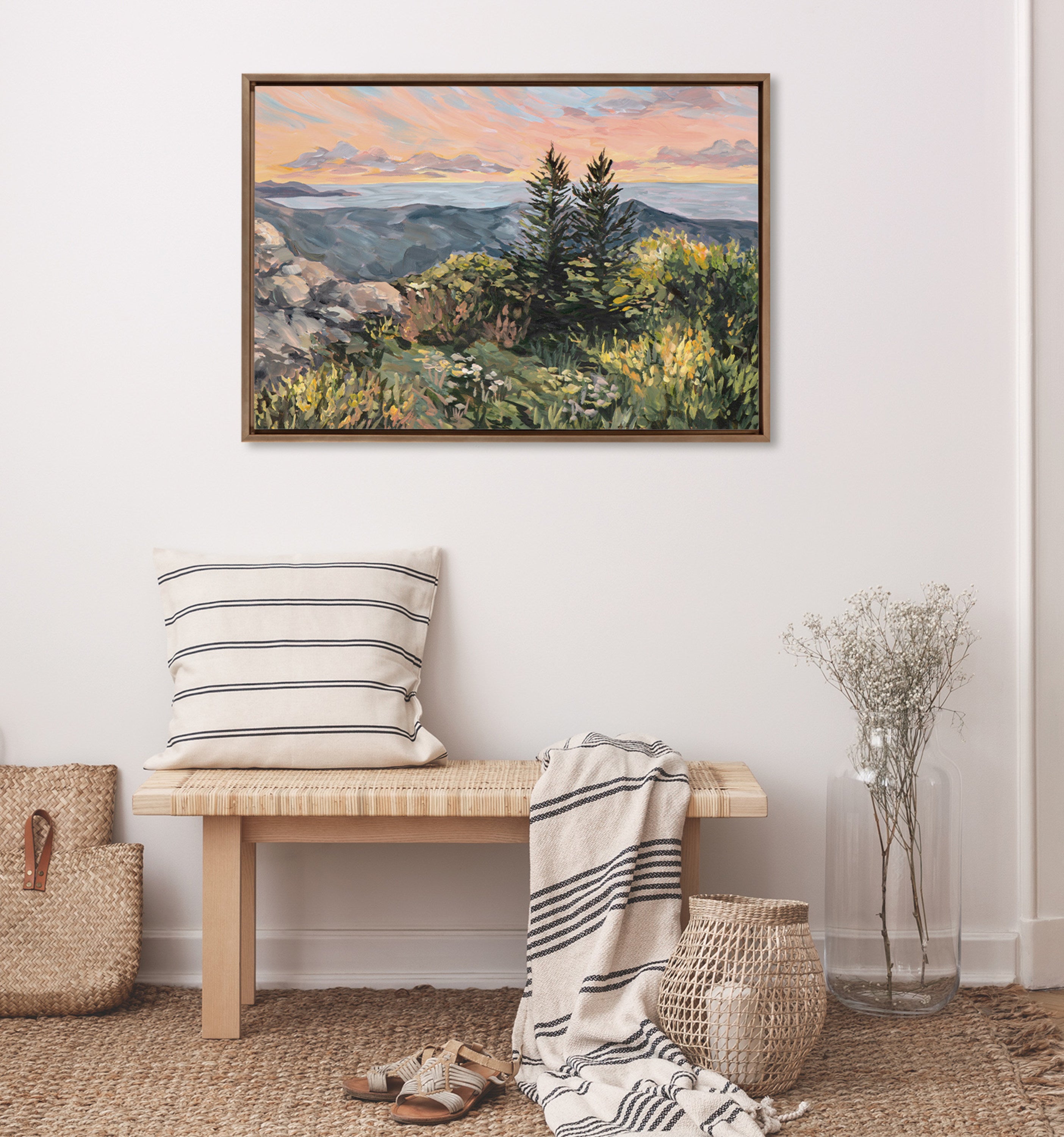 Framed Canvas 23x33 Sylvie Dark Gold 5
