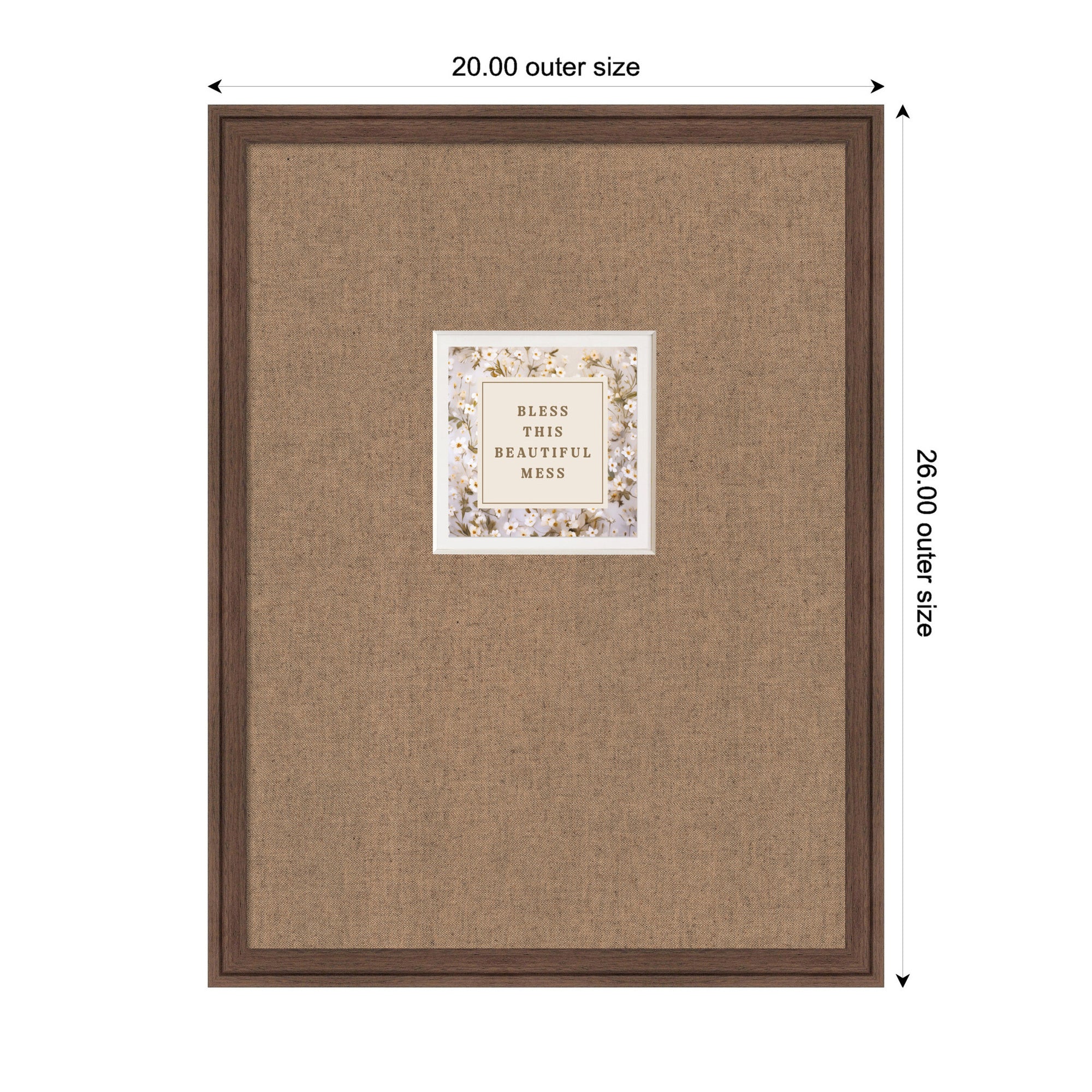 Framed Art 20x26 Florence Medium Brown 2