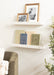 Floating Shelf White 2 Piece 24 Inch 7