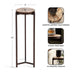 Drink Table Brown Bronze 9x9x23 2