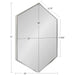 Hexagon Mirror Silver 22x31 5