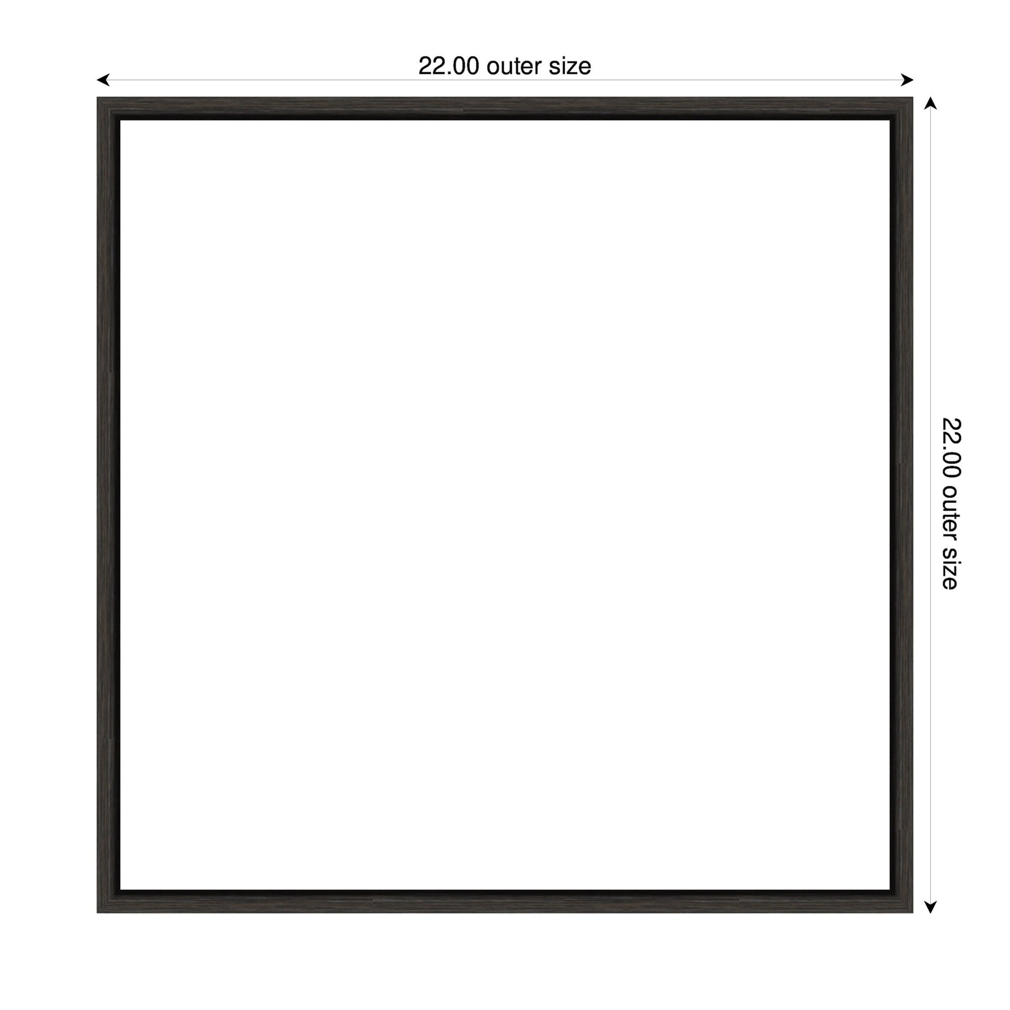 Art Set 2 Piece Set 22x22 Sylvie Dark Gray 2