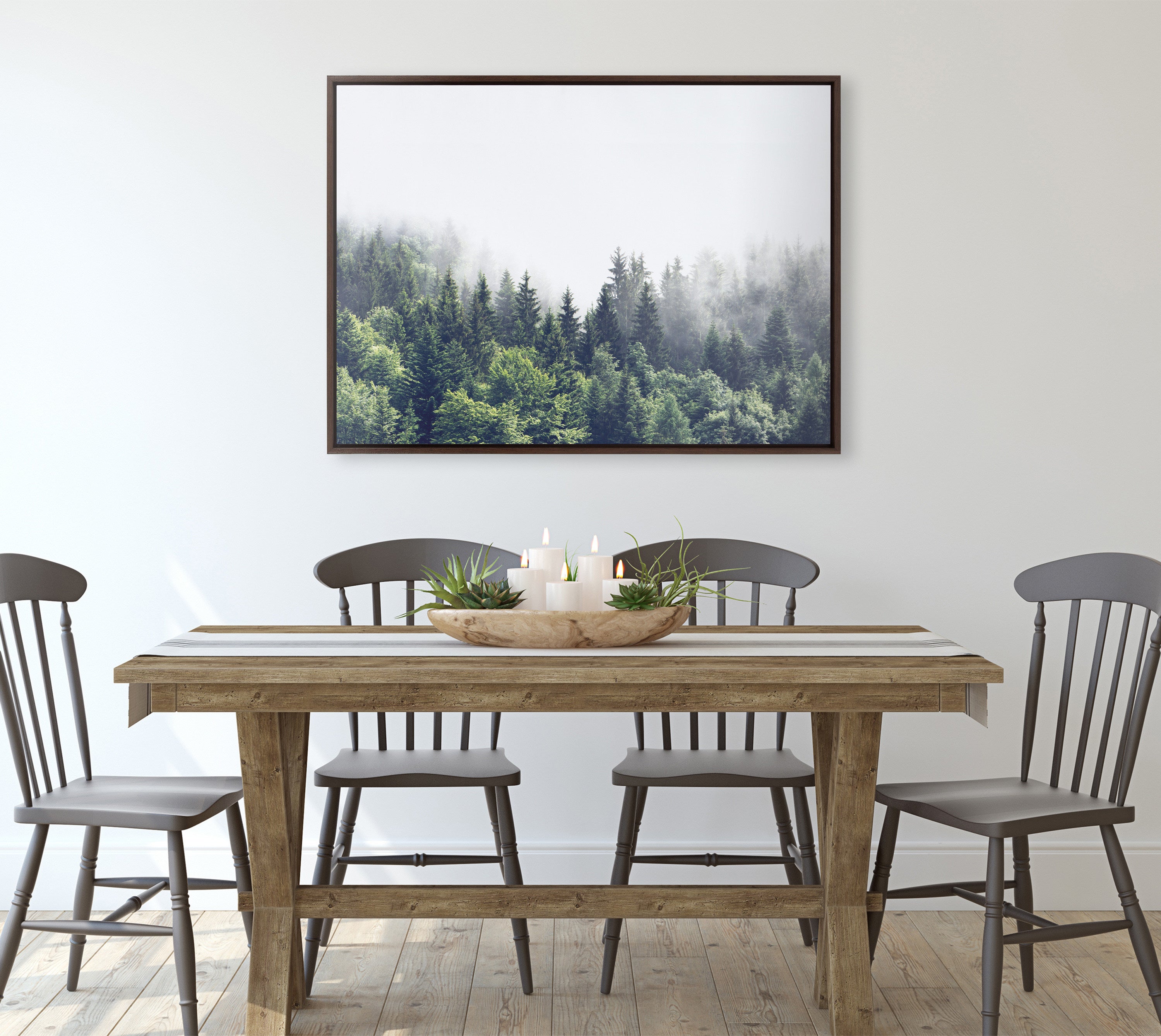 Framed Canvas Sylvie Walnut 31.5x41.5 6