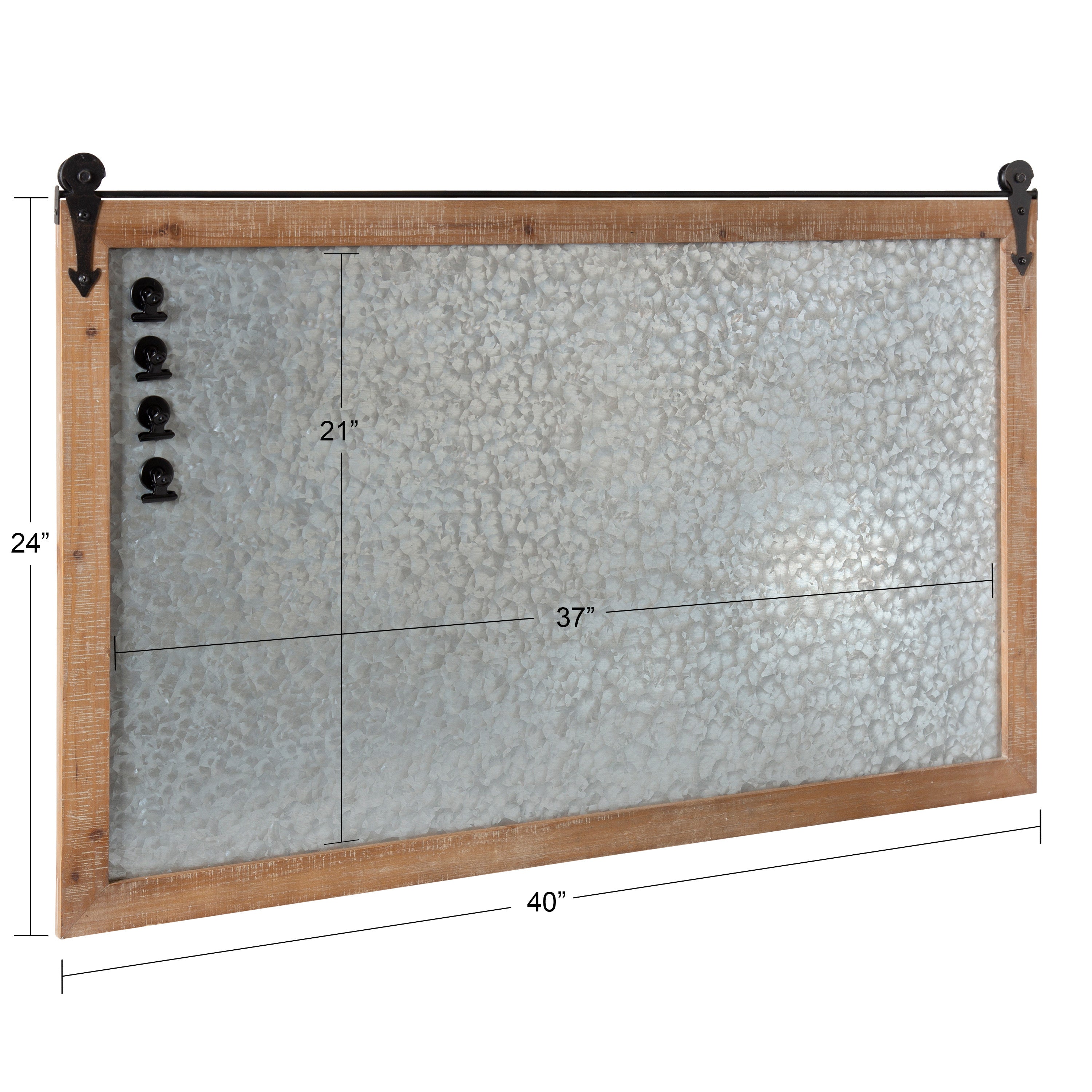 Magnetic Board Rustic Brown 24x40 5
