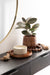 Decorative Accessory Set Walnut Brown 3 Piece 7