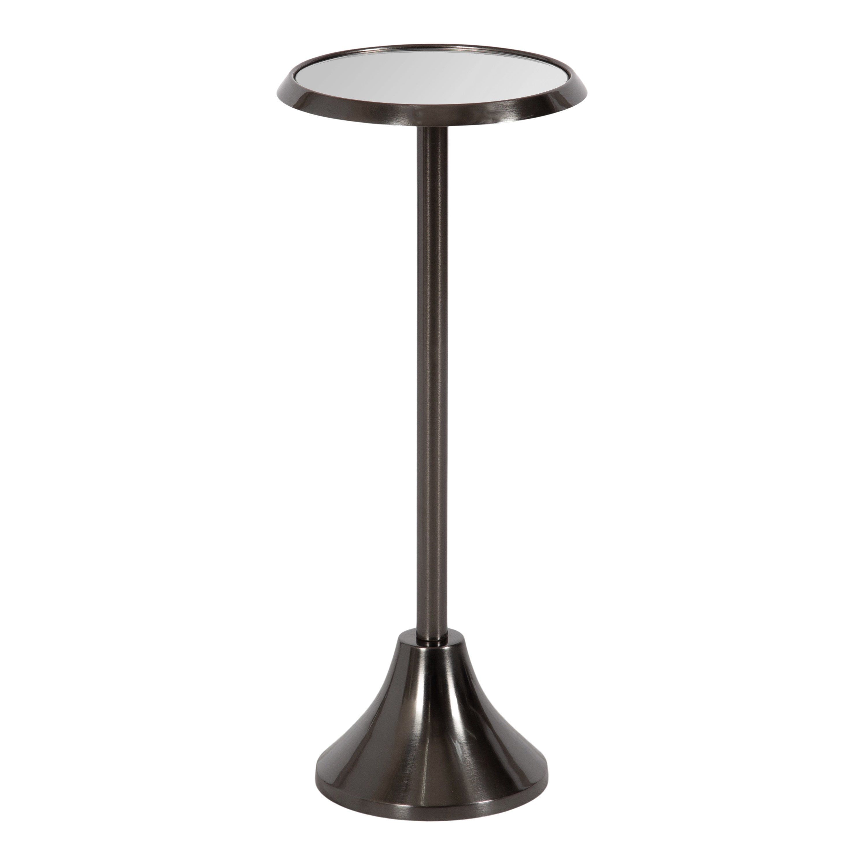 Drink Table Mirror Pewter 10x10x23 1