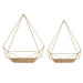 Accent Shelf Gold 2 Piece 2