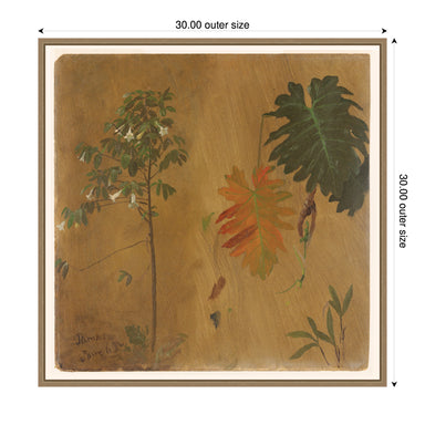 Framed Canvas 30x30 Sylvie Dark Gold 2