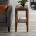 Side Table Walnut Brown 22x14x26 7