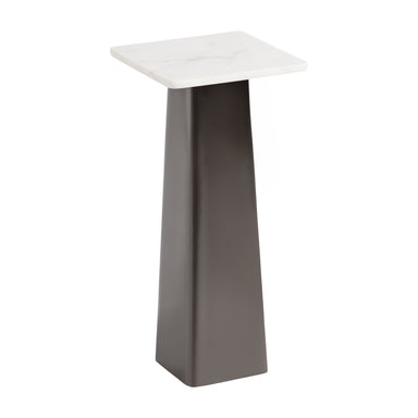 Drink Table 10x10x22 White Pewter 1