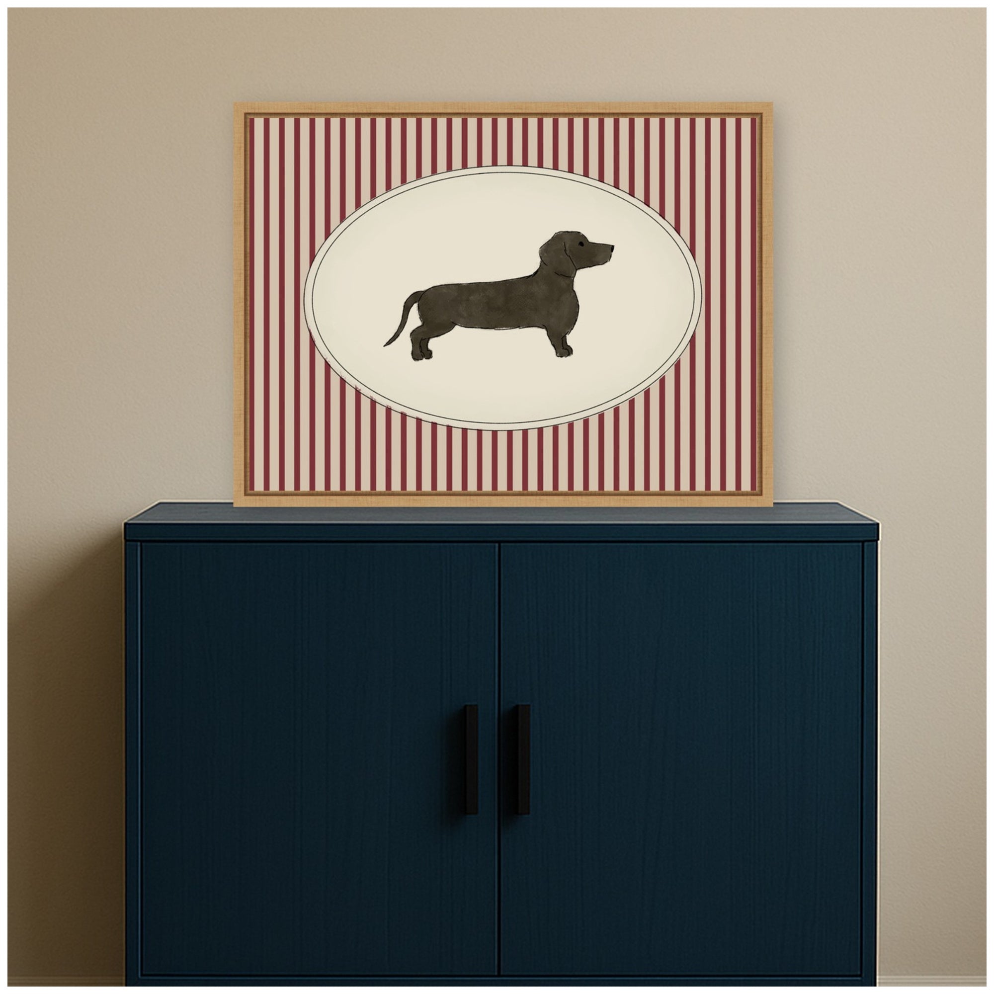 Framed Canvas 24x18 Sylvie Natural 6