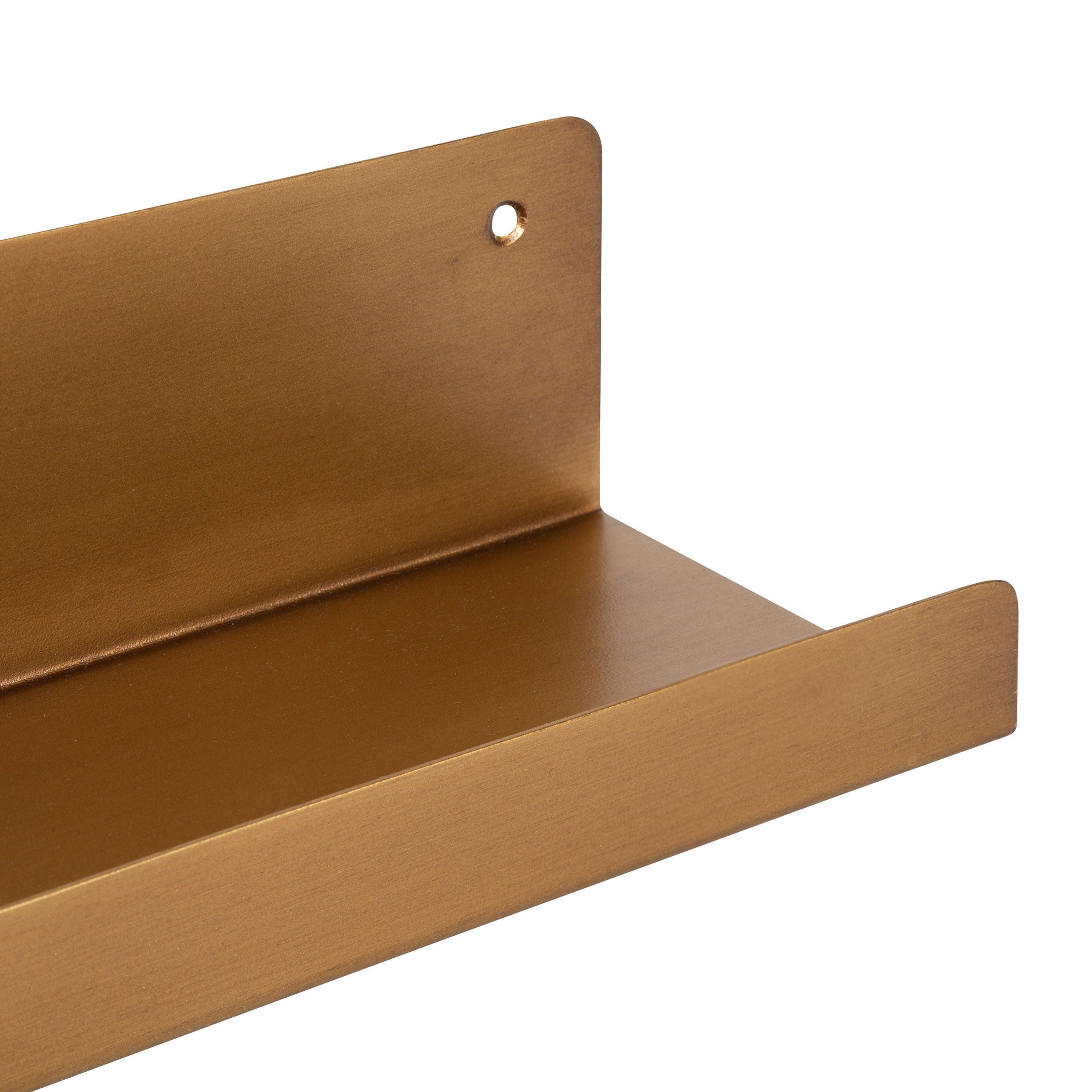 Floating Shelf 2 Piece - 24" Gold 4