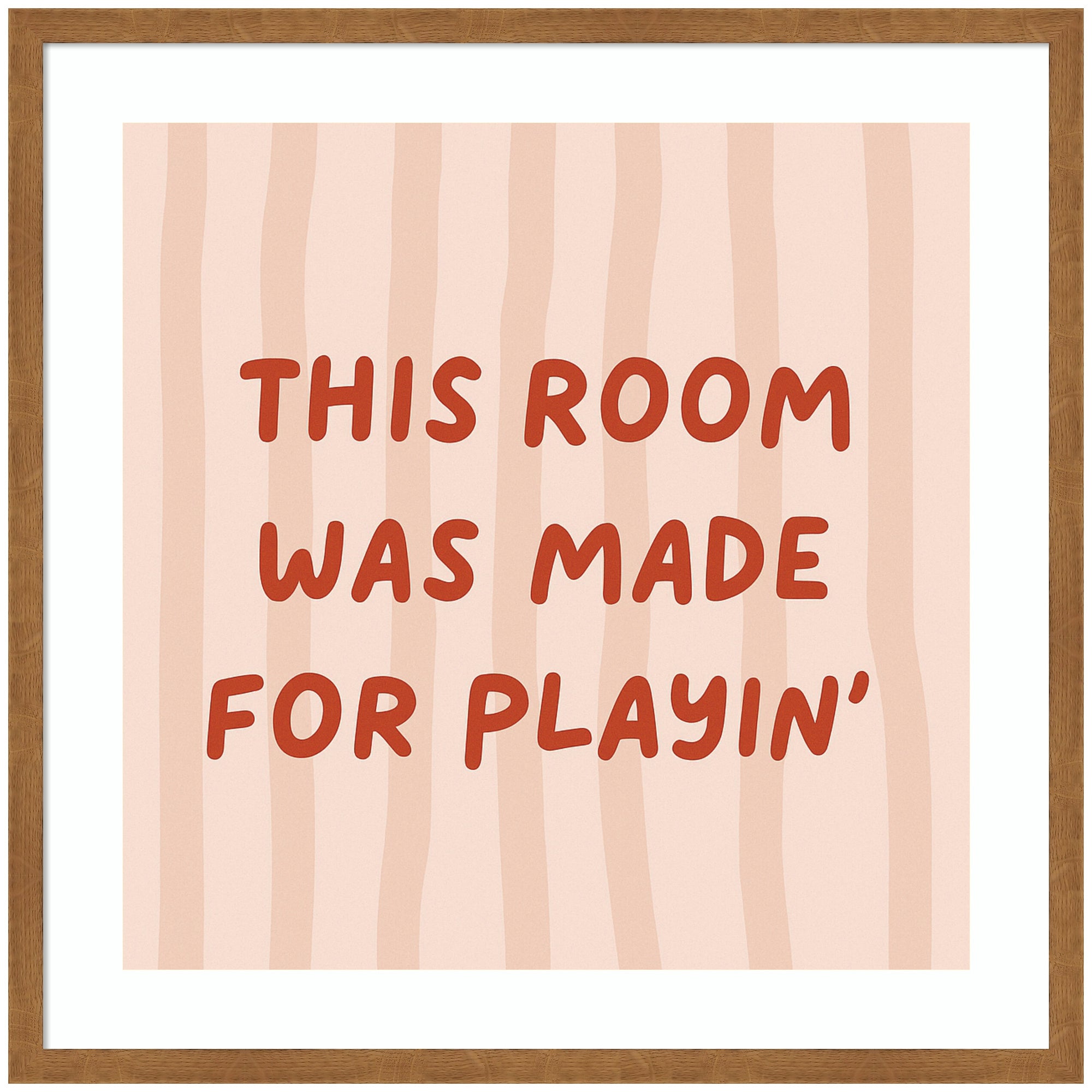 This Room Was Made For Playing Square by Laura Moss Framed Wall Art Print