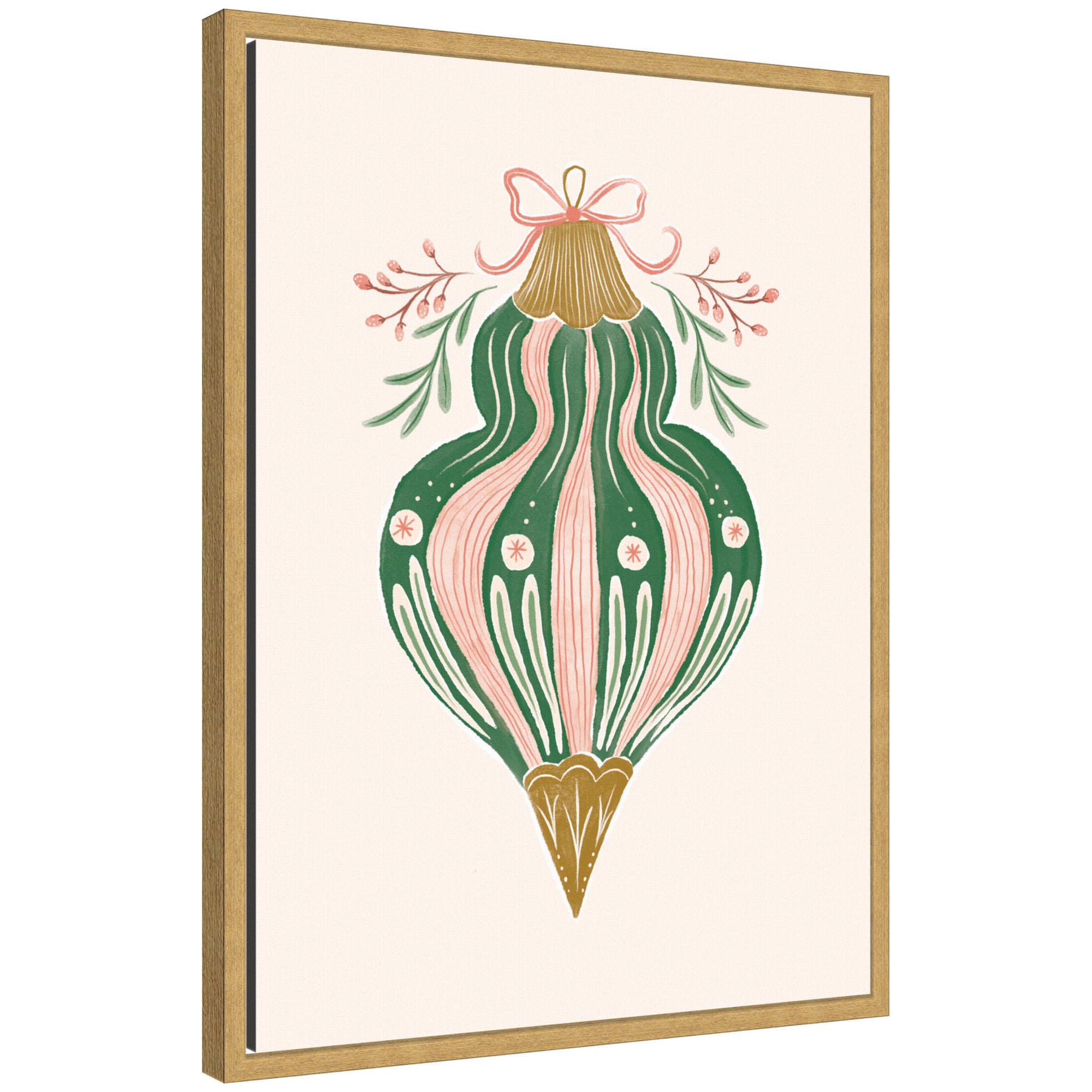 Sylvie Framed Canvas Holiday Ornament Collection 4 by Jill Labieniec