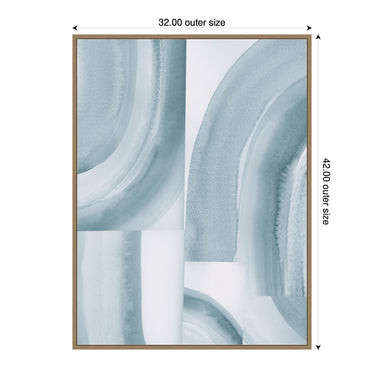 Framed Canvas Sylvie Dark Gold 32x42 2