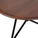 Coffee Table Walnut Brown Black 28x28x18 3