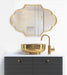Scallop Mirror Gold 23x37 8