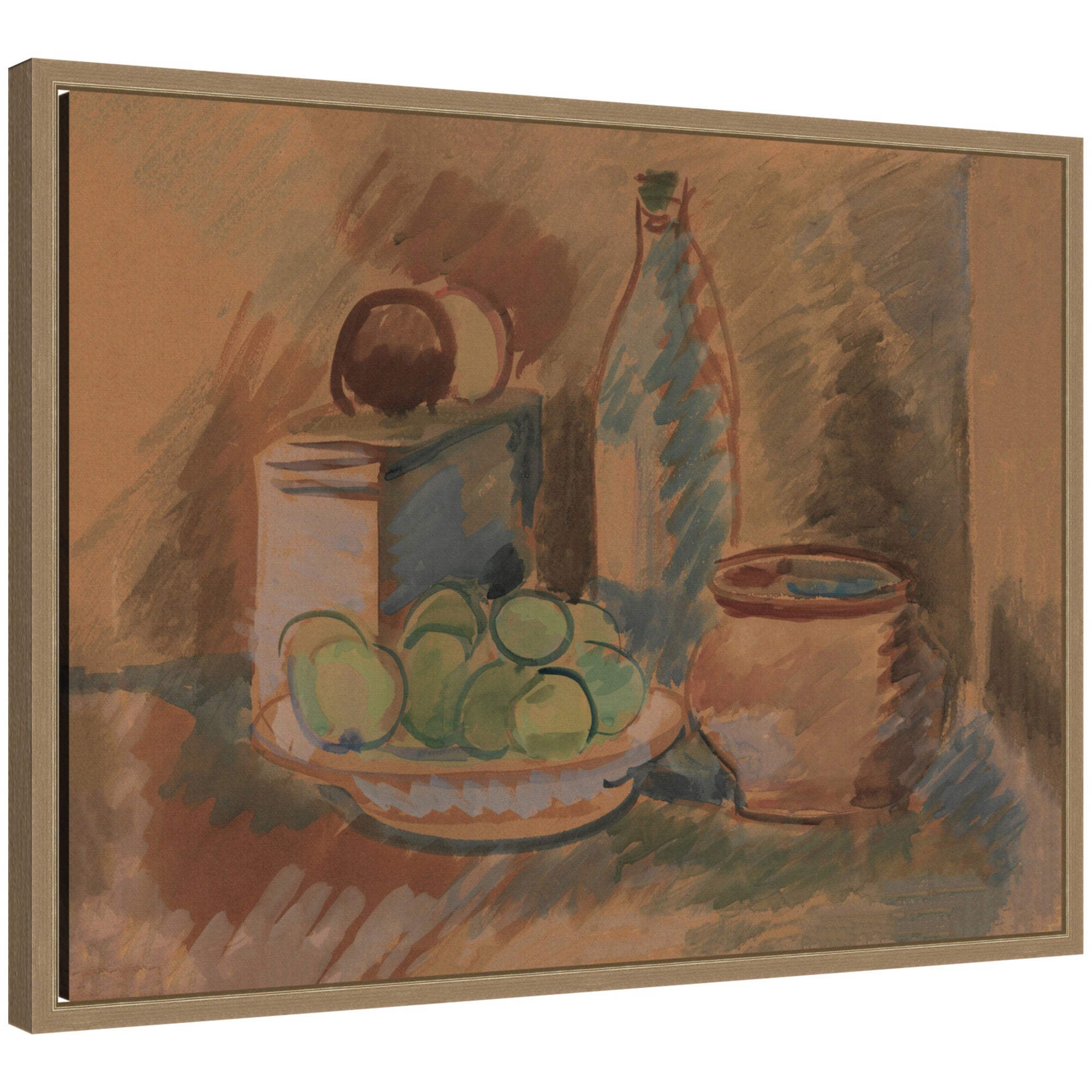 Framed Canvas 24x18 Sylvie Dark Gold 1