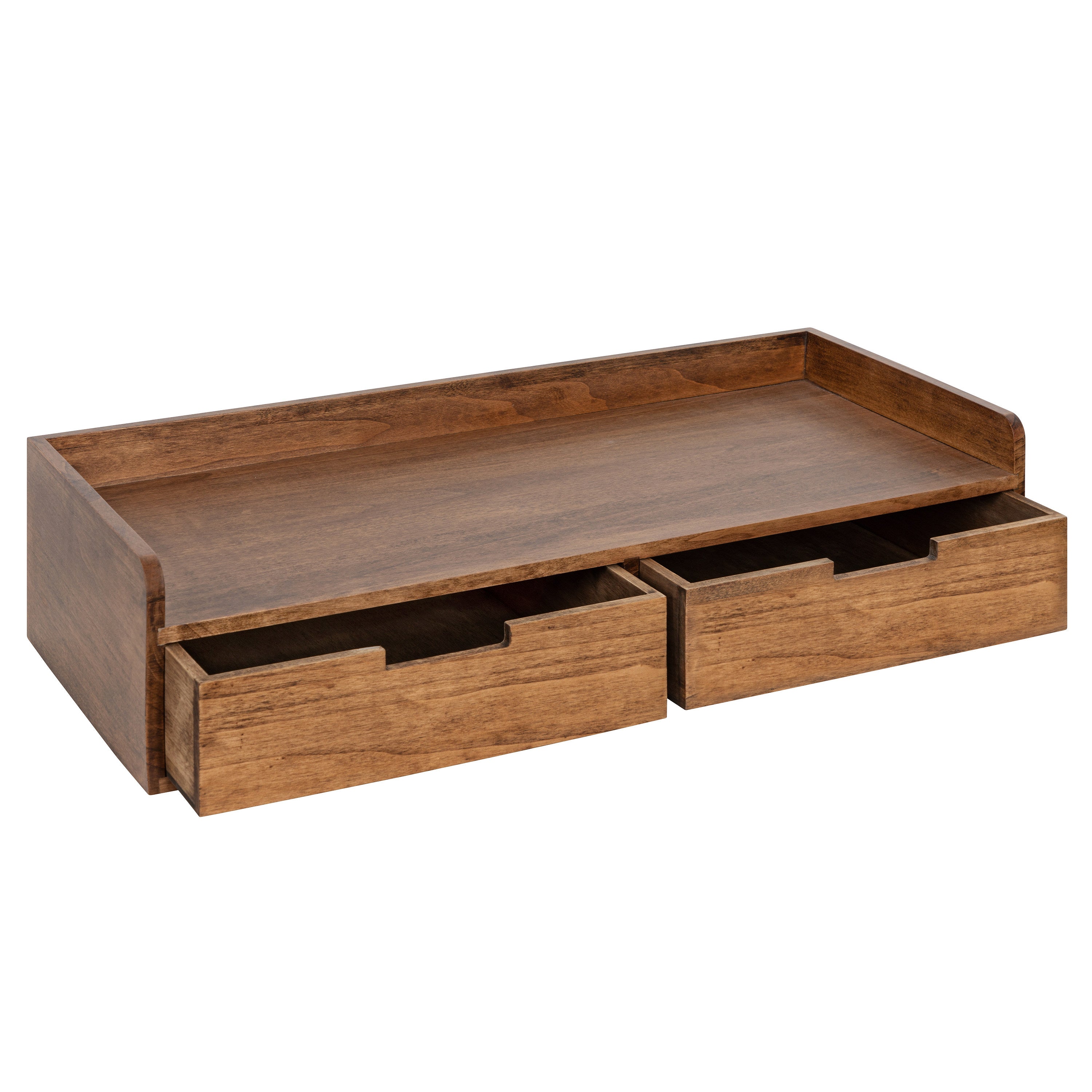 Floating Console Table Rustic Brown 28x12x6.5 4