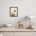 Mounted Canvas Castellan Black 13x16 5