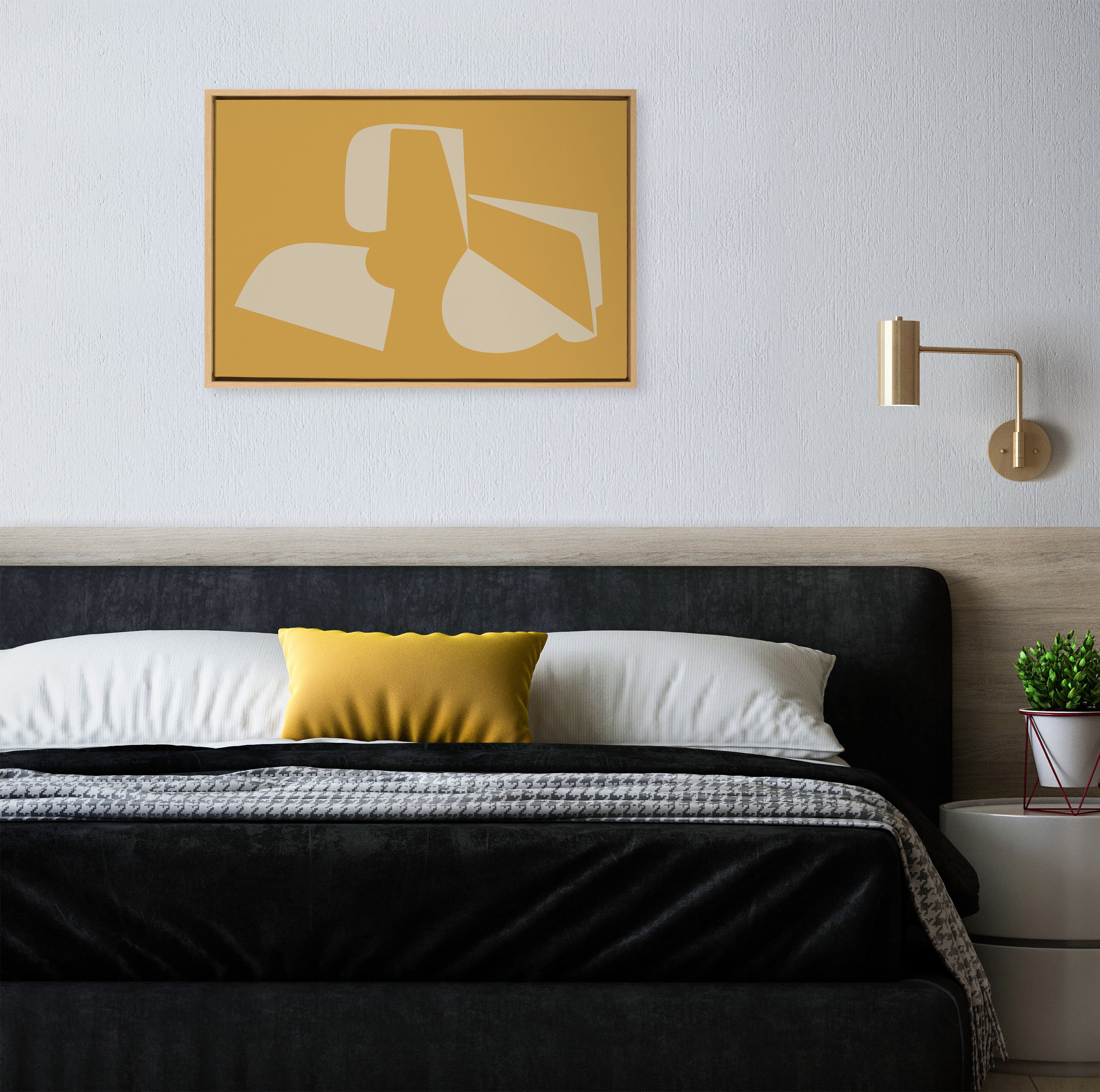 Framed Canvas 23x33 Sylvie Natural 6