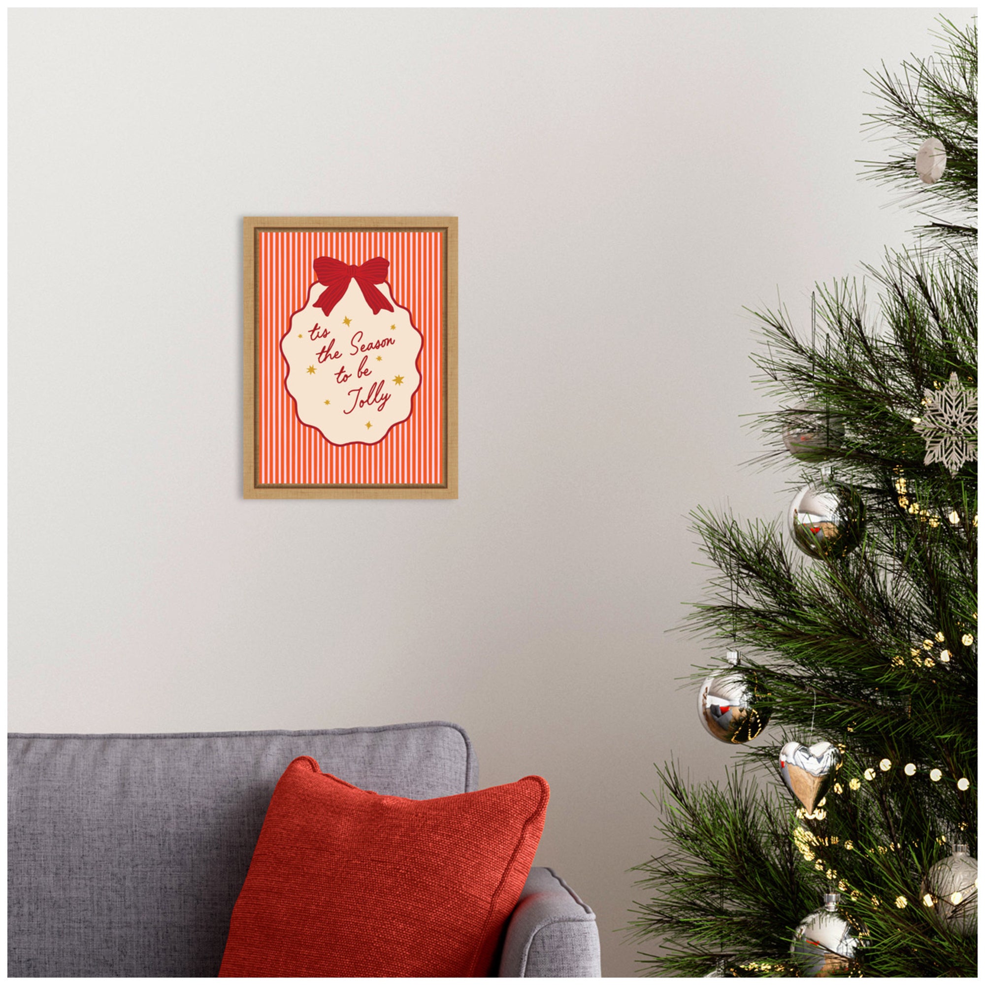 Framed Canvas Sylvie Natural 10x13 5