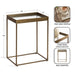 Side Table Gold 18x12x24 2
