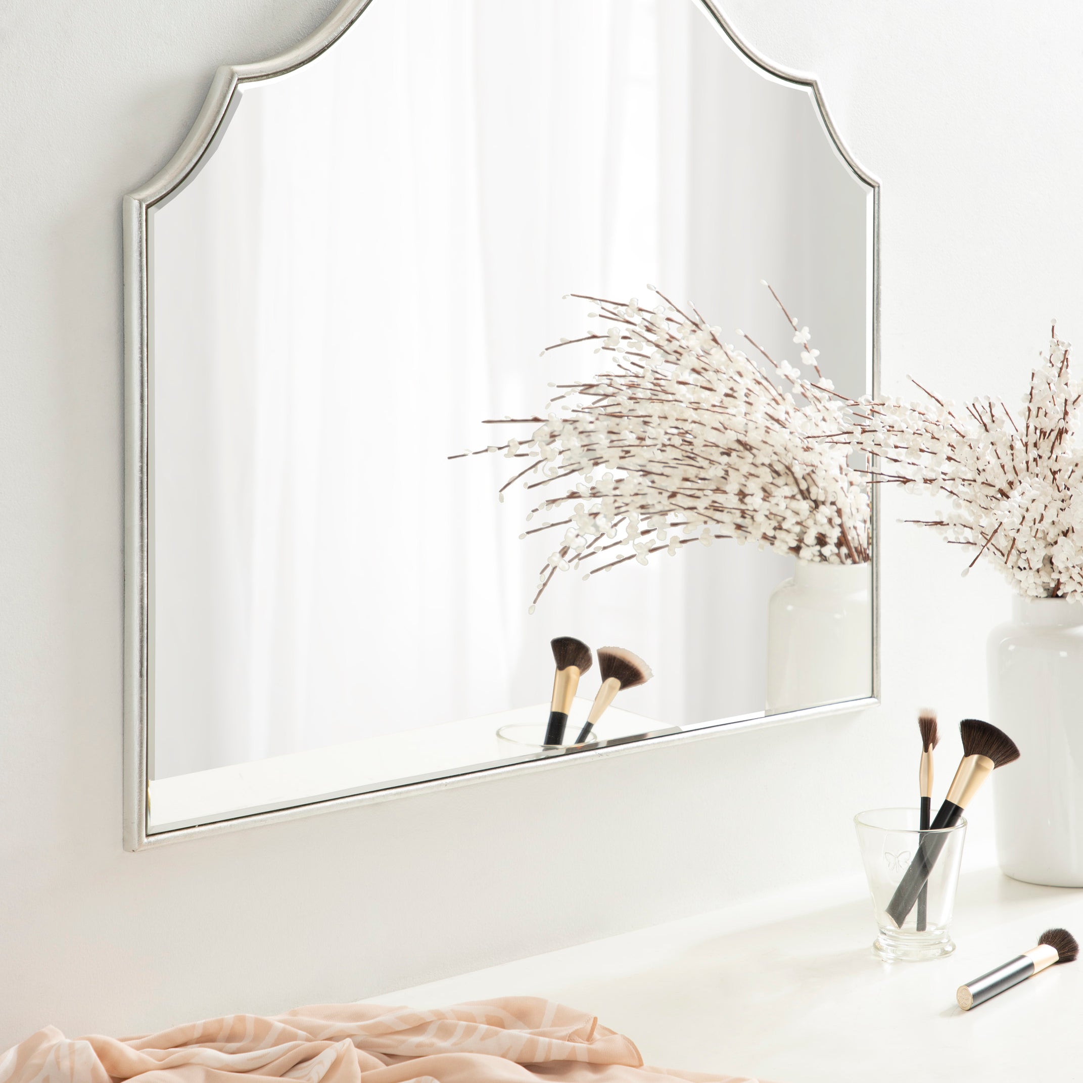 Arch Mirror 32x28 Silver 7