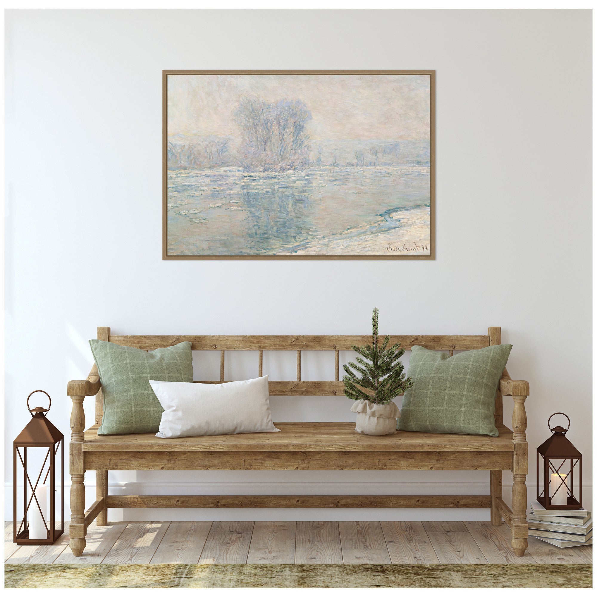 Framed Canvas Sylvie Dark Gold 33x23 5