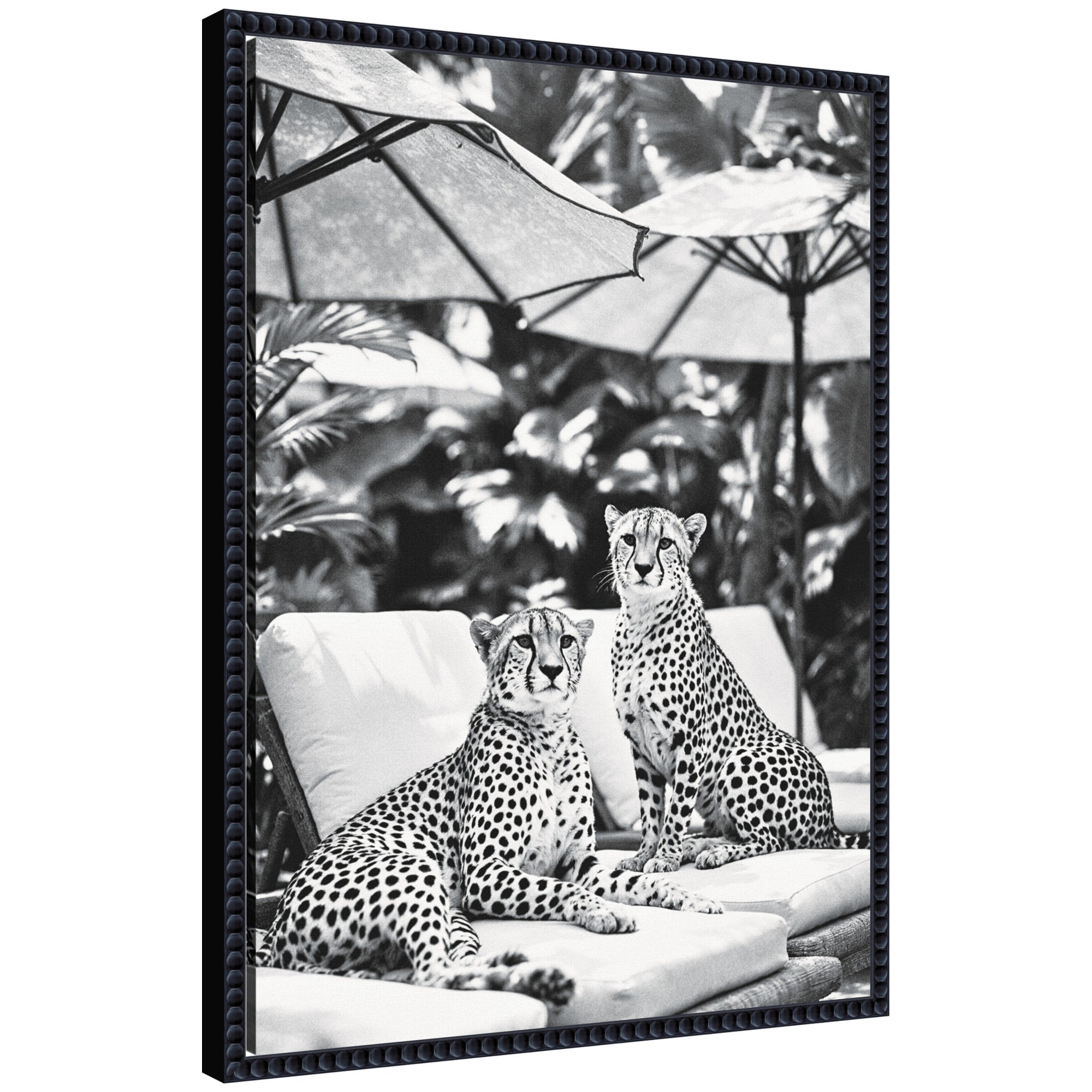Framed Canvas Sylvie Beaded Black 18x24 1