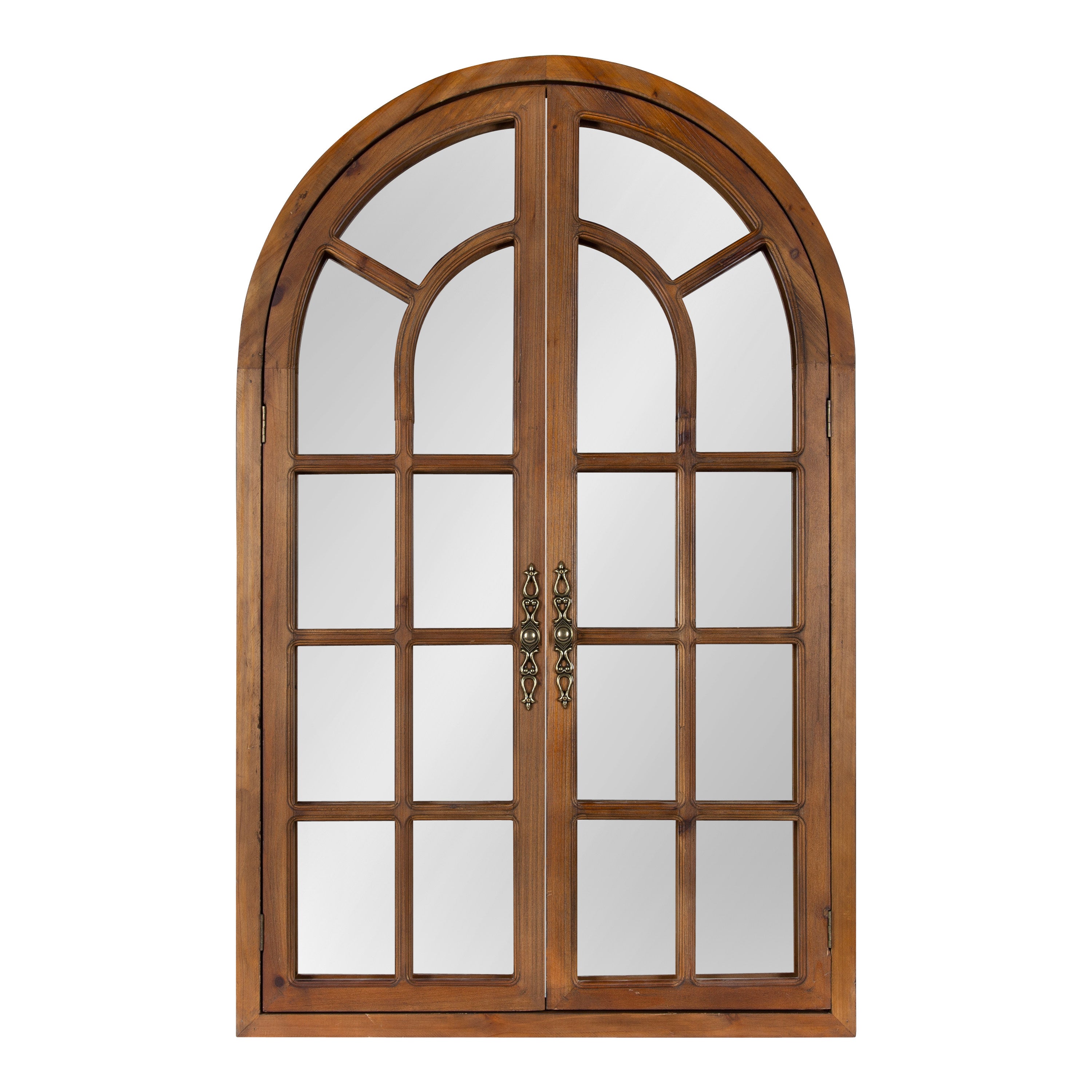 Boldmere Wood Windowpane Arch Mirror