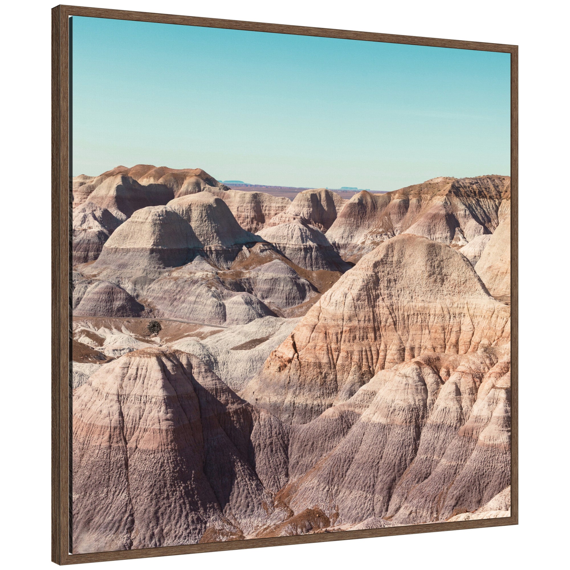Framed Canvas 30x30 Sylvie Walnut 1