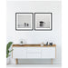 Framed Art Set Svelte Noir Black 2 Piece Set 25x25 7